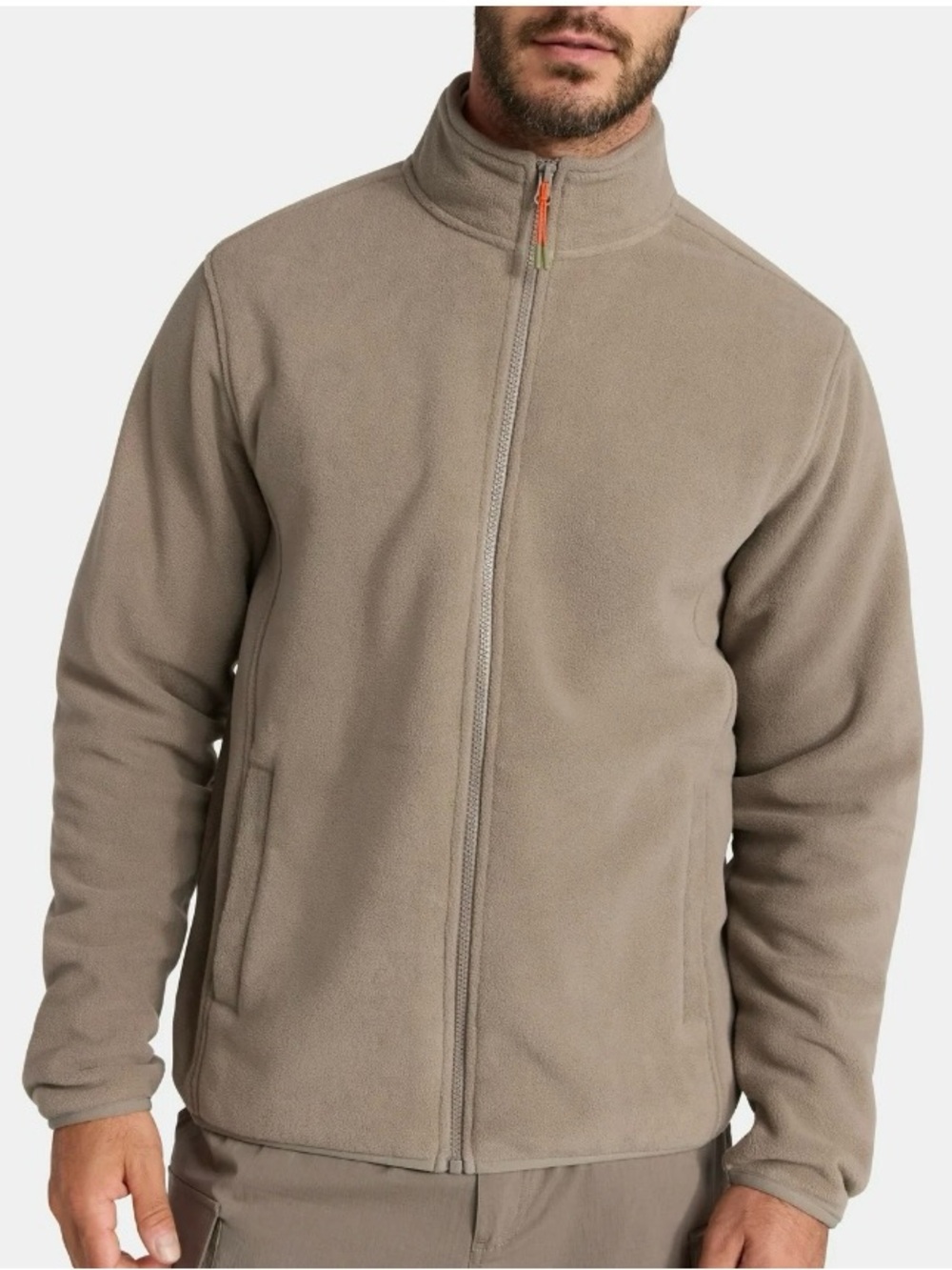 Ozark Trail Fleece Jacket Full Zip Polar Fleece Taupe NWT